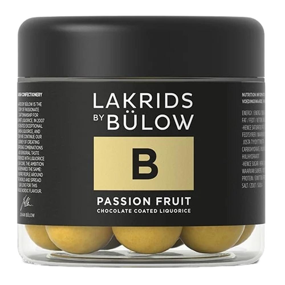 Lakrids by Bulow - 'Passion Fruit' Chocolate Coated Licorice (125G).