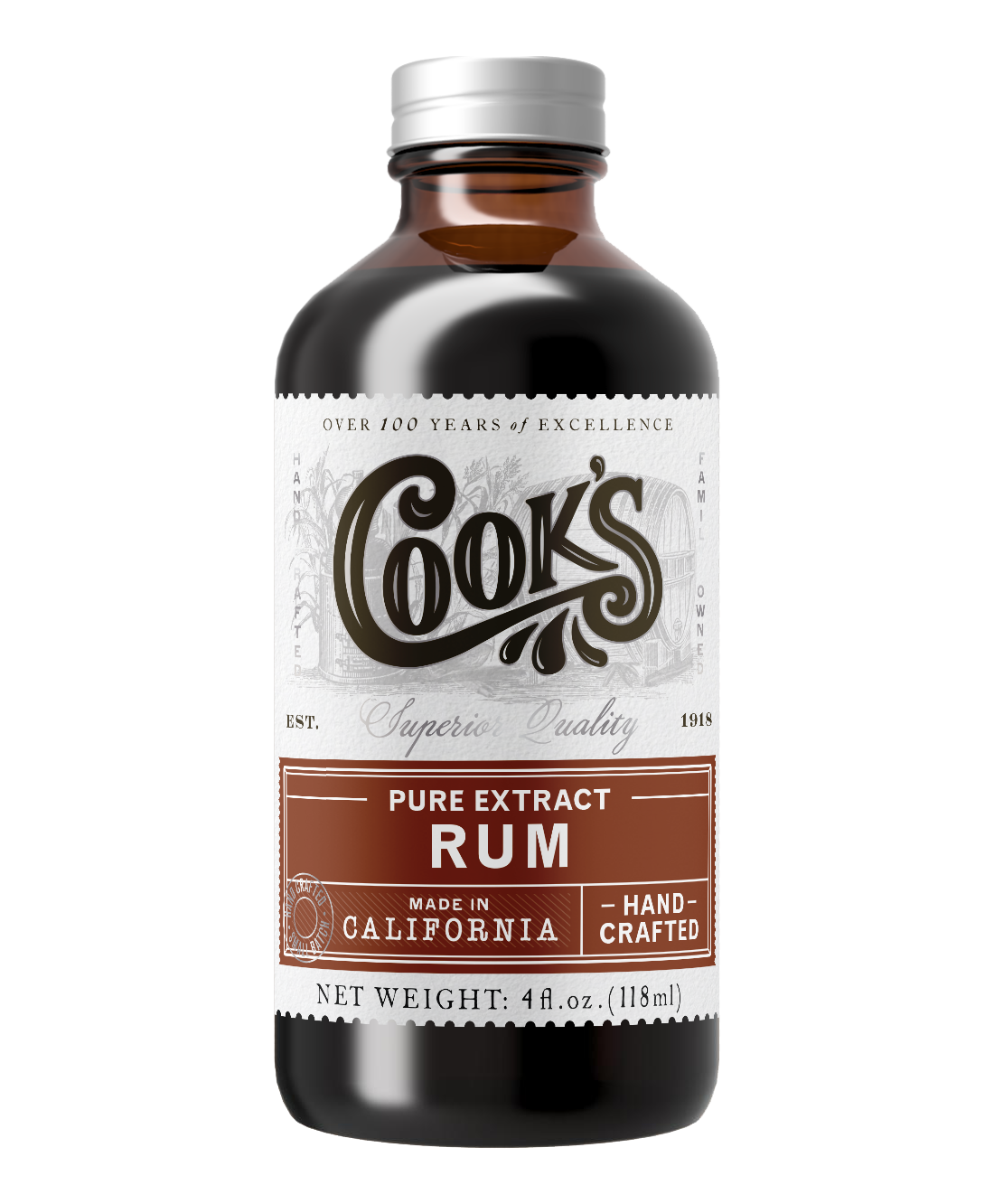 Cook's - Pure Rum Extract (4OZ)