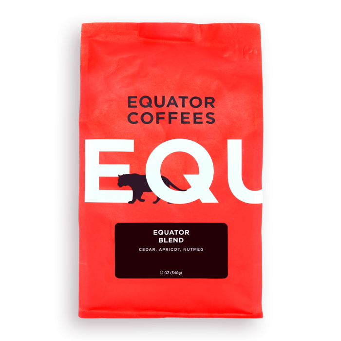 Equator Coffees - 'Equator' Blend Coffee Beans (10.5OZ).
