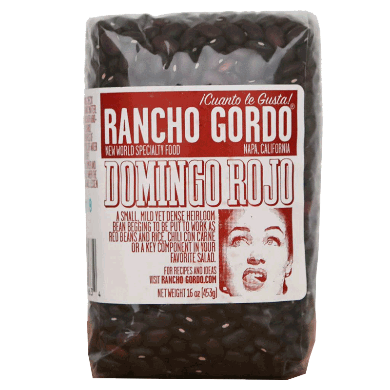 Rancho Gordo - 'Domingo Rojo' Heirloom Beans (16OZ).