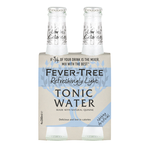 Fever Tree - 'Refreshingly Light' Indian Tonic Water (4x200ML).