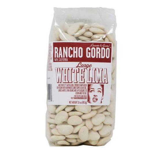 Rancho Gordo - 'Large White Lima' Heirloom Beans (16OZ)