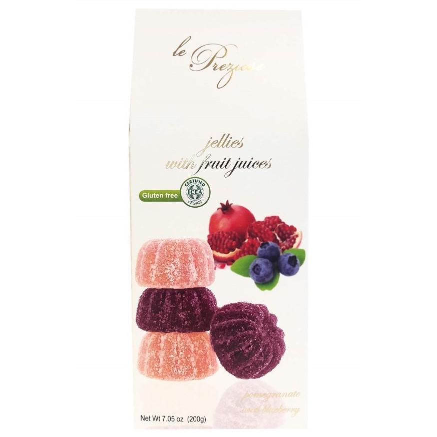 Le Preziose - Pomegranate & Blueberry Jelly Candy (7OZ).