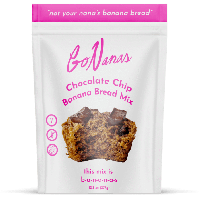 Go Nanas - Chocolate Chip Banana Bread Mix (377G).