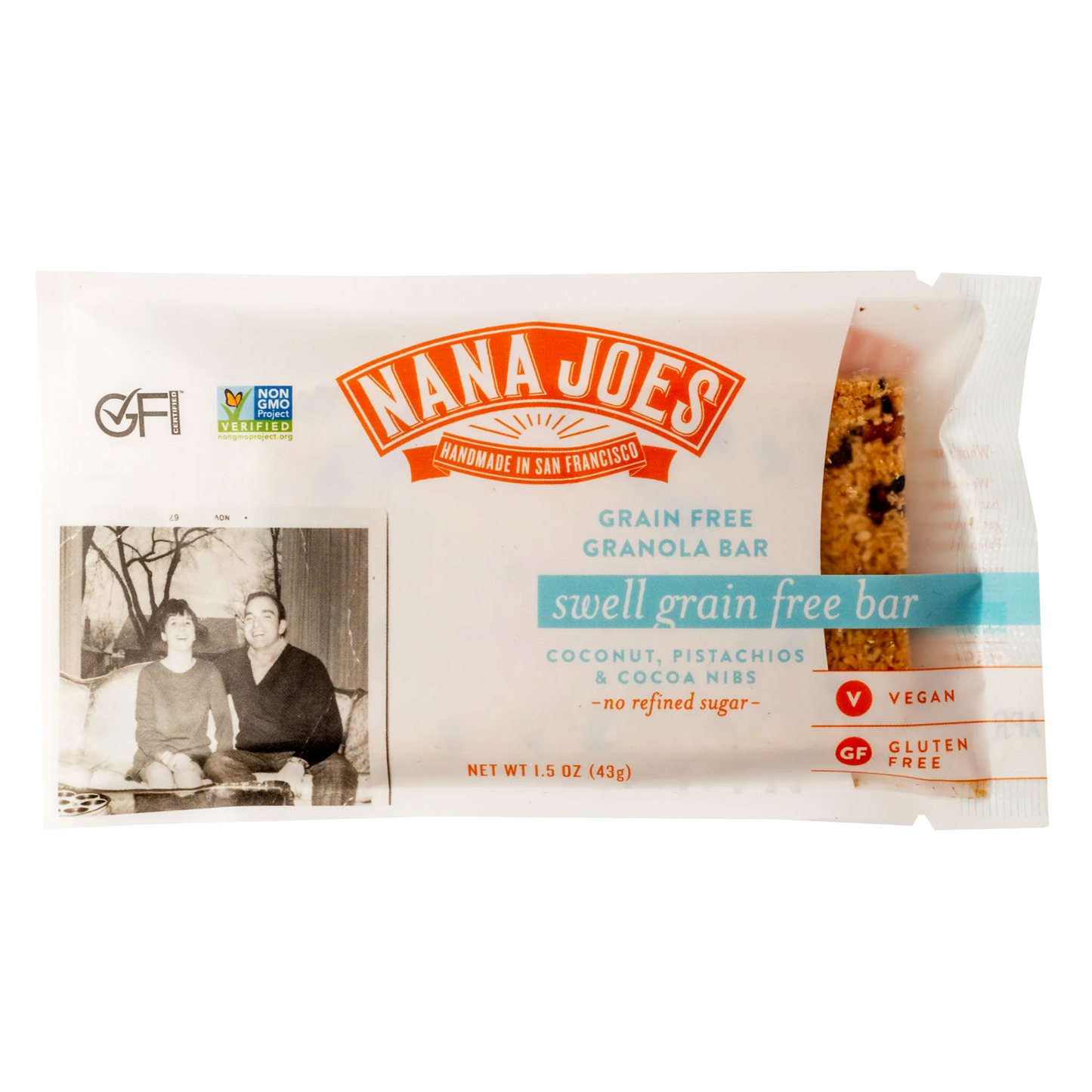 Nana Joes - 'Coconut, Pistachios & Cocoa Nibs' Grain-Free Granola Bar (1.5OZ).