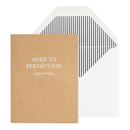 Sugar Paper - 'Aged To Perfection' Folded Card (1CT)