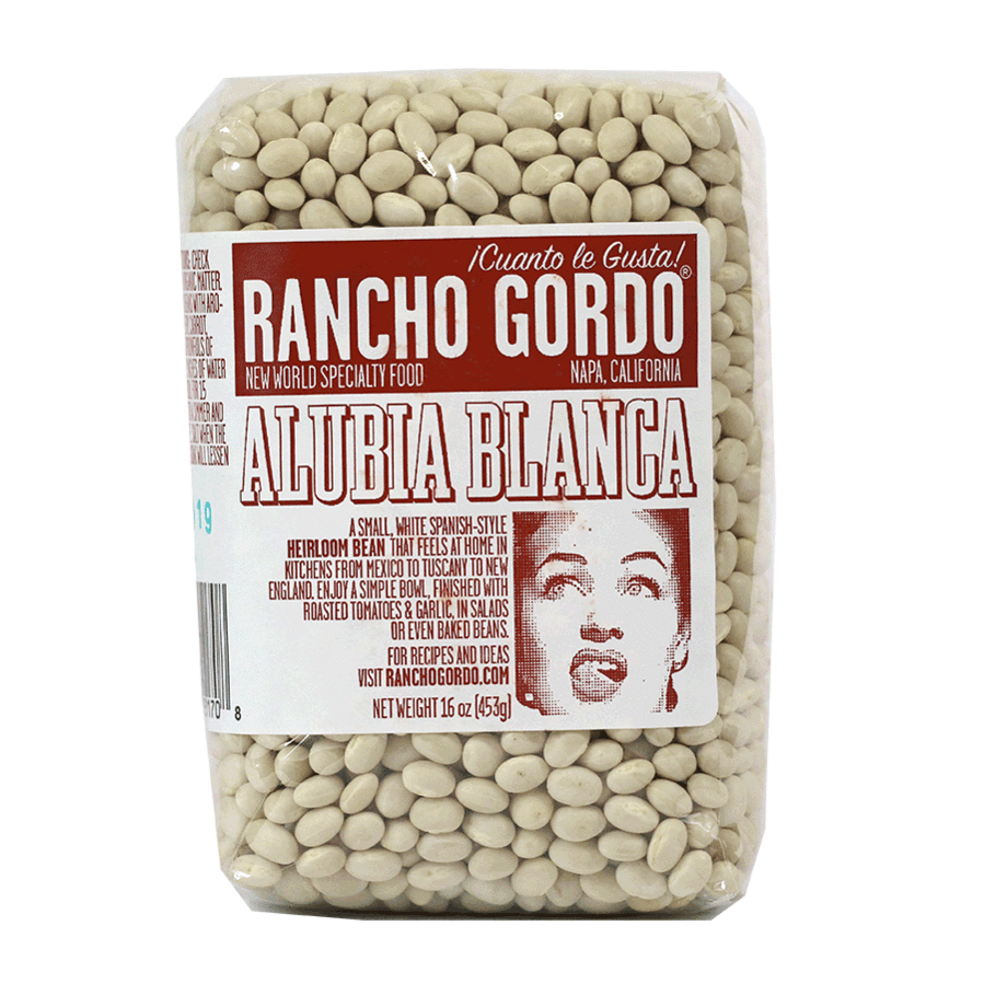 Rancho Gordo - 'Alubia Blanca' Heirloom Beans (16OZ).