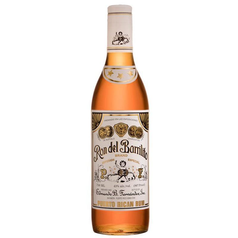 Ron Del Barrilito - '3 Star' Puerto Rican Rum (750ML)