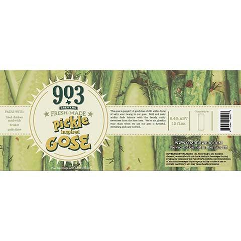 903 Brewers - 'Pickle Gose' Sour (12OZ)