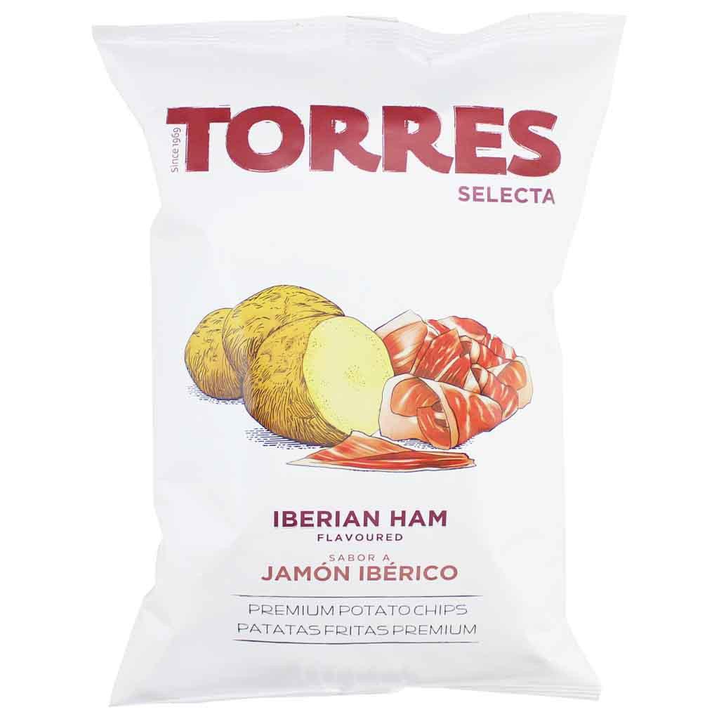 Torres Selecta - 'Iberico Ham' Premium Potato Chips (50G).