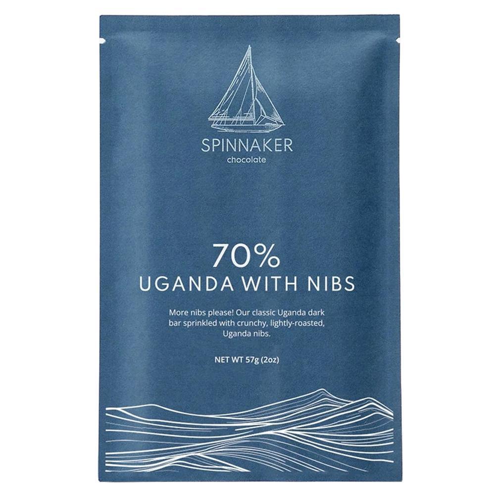 Spinnaker Chocolate - Uganda w/ Nibs (2OZ | 70%)