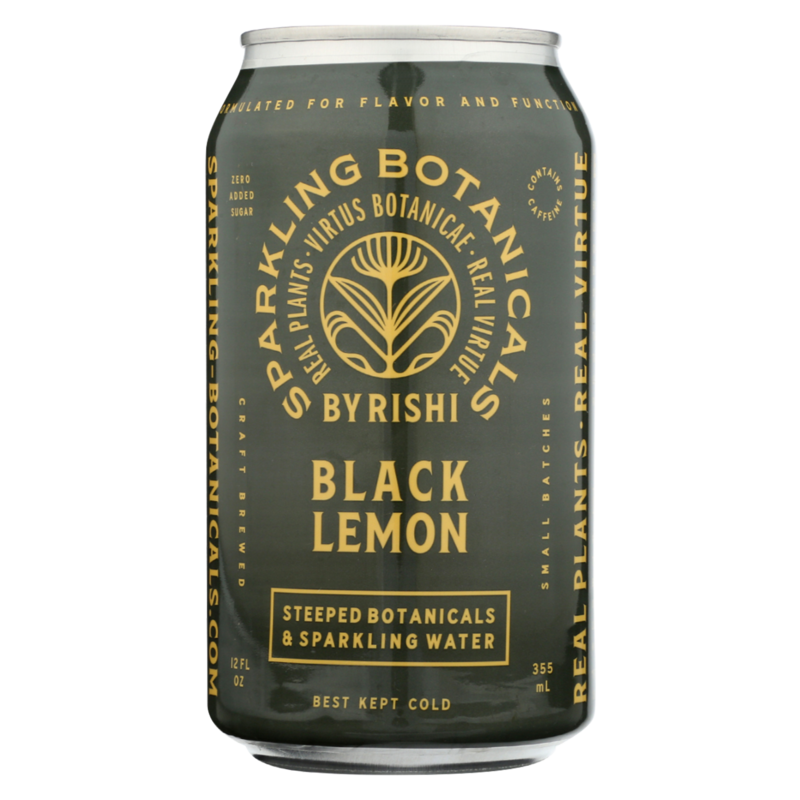 Rishi - 'Black Lemon' Sparkling Botanical Tea (12OZ).