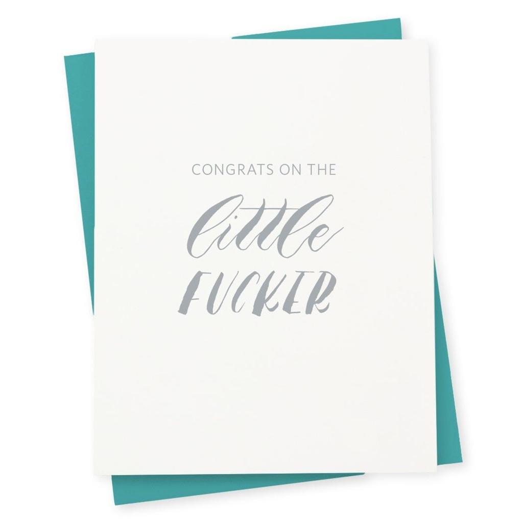 417 Press - 'Congrats On The Little Fucker' Greeting Card (1CT).