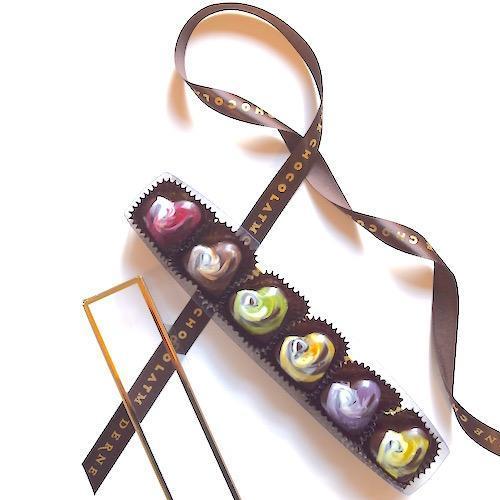 Chocolat Moderne - 'Devotion' Chocolate Hearts (6PC).