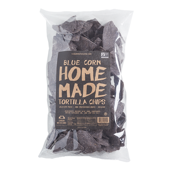 Sabor Mexicano - 'Home Made' Blue Corn Chips (12OZ)