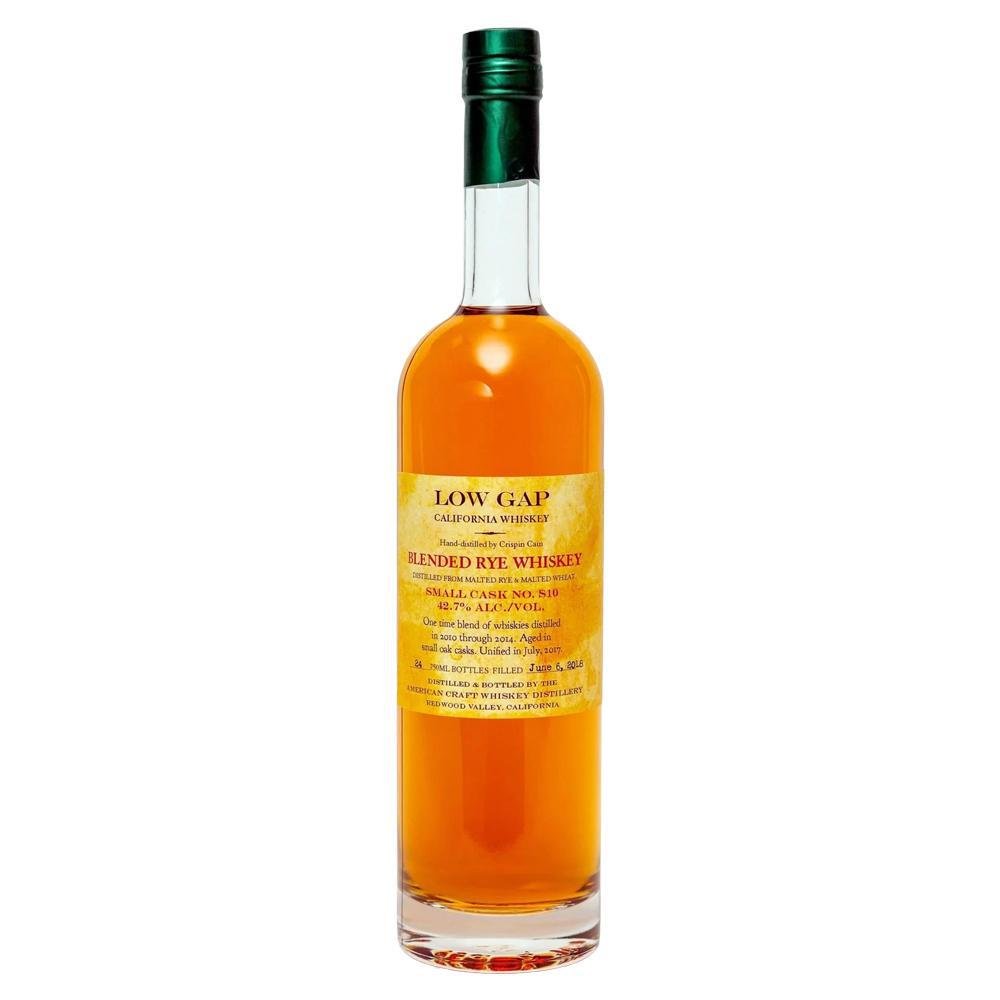 American Craft Whiskey Distillery - 'Low Gap' Blended Rye Malt Whiskey (750ML).