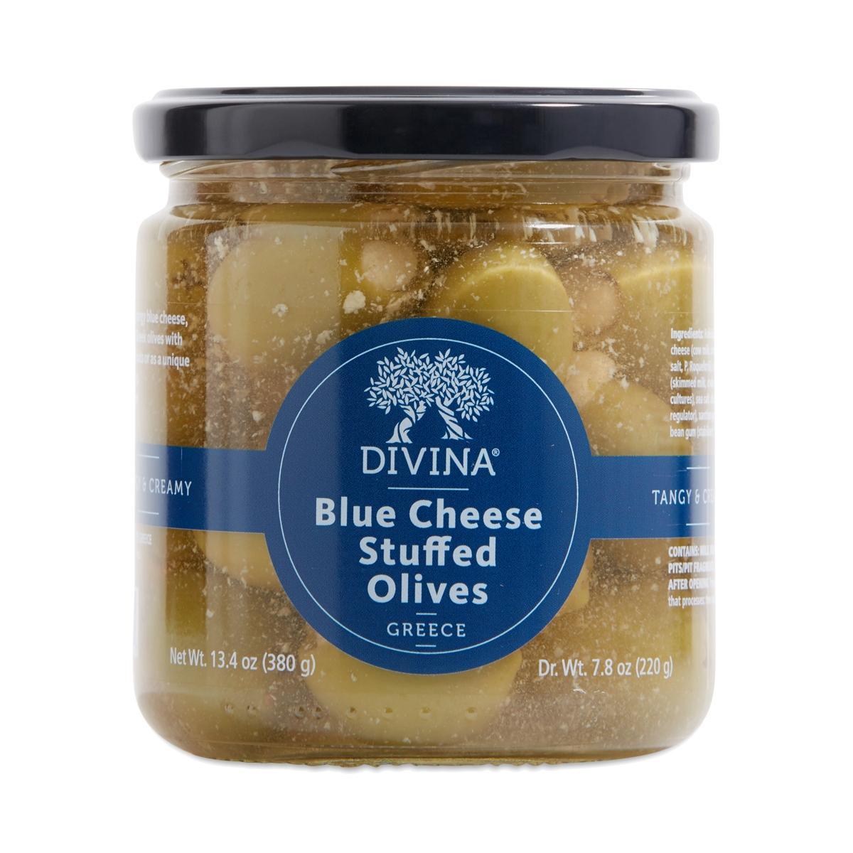 Divina - Blue Cheese Stuffed Greek Olives (380G).