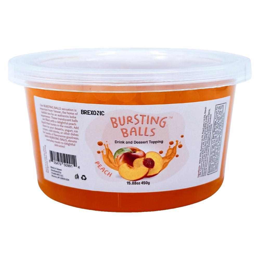 Syruvia - 'Bursting Balls: Peach' Flavored Popping Boba (1LB).