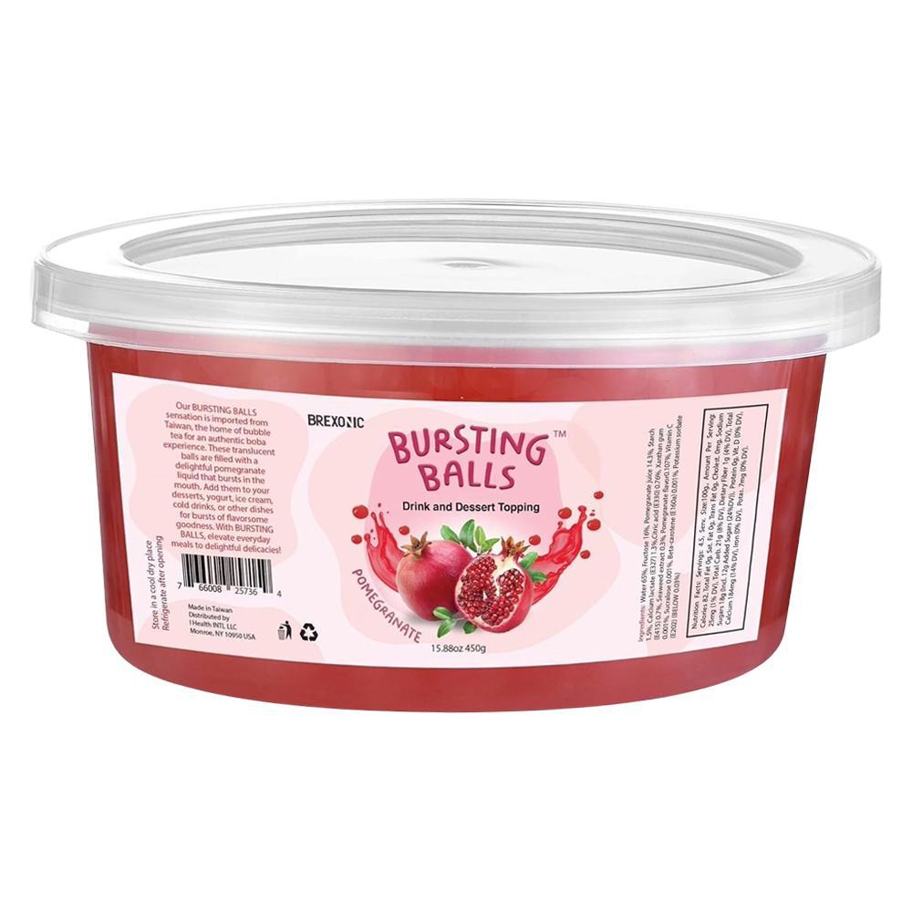 Syruvia - 'Bursting Balls: Pomegranate' Flavored Popping Boba (1LB).