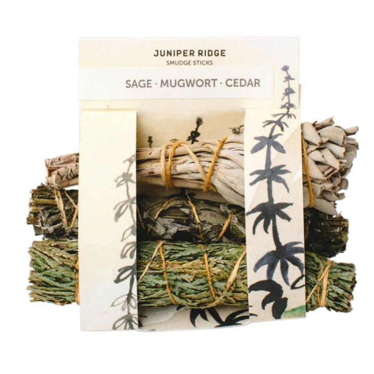 Juniper Ridge - Sage, Mugwort & Cedar Smudge (3CT).
