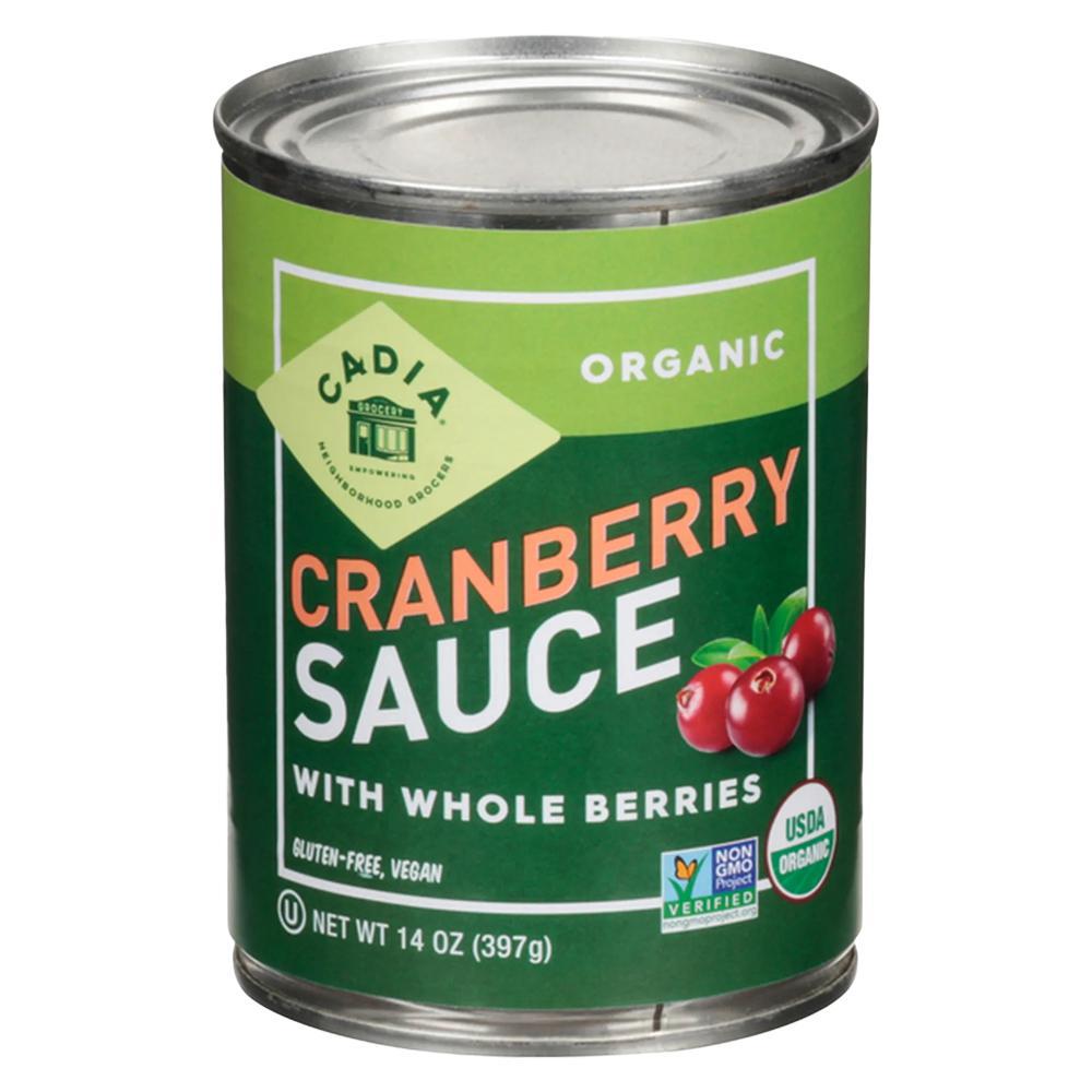 CADIA - Organic Cranberry Sauce w/ Whole Berries (14OZ).