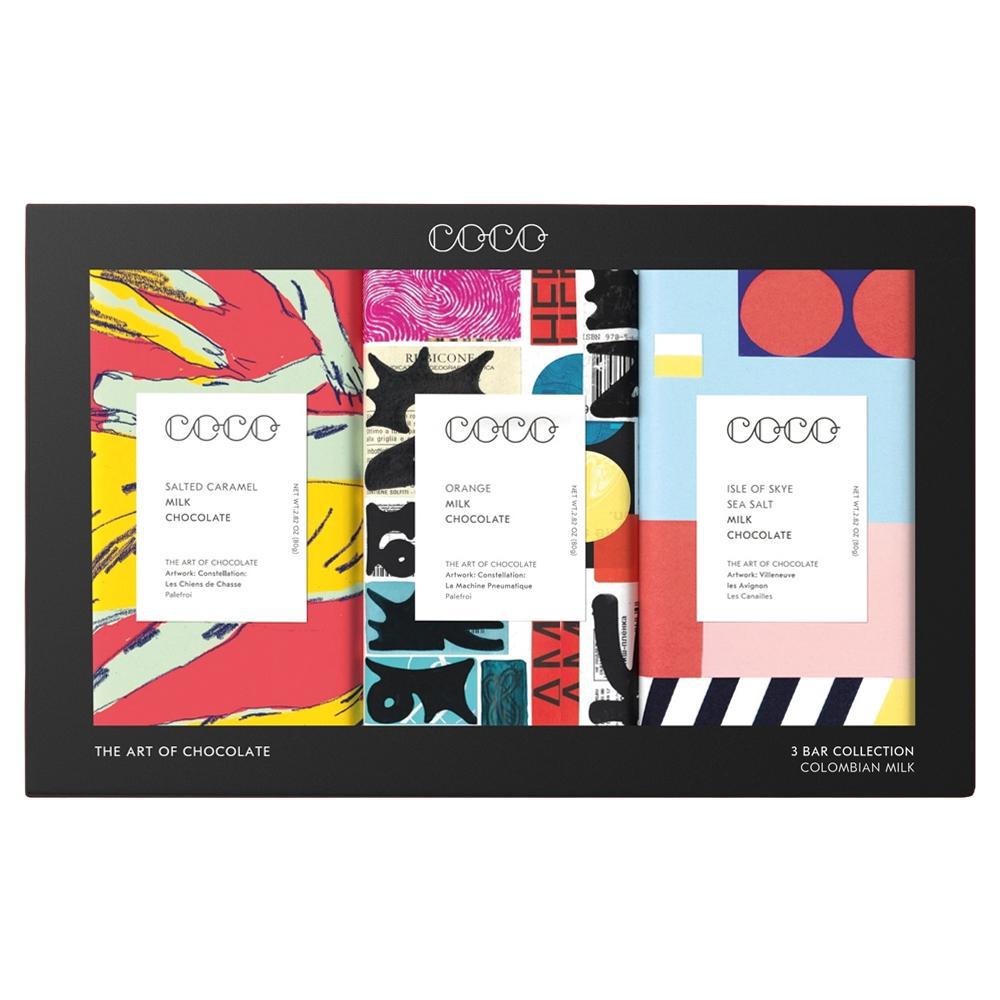 COCO Chocolatier - 3 Bar Collection Milk Chocolate Gift Set (240G)