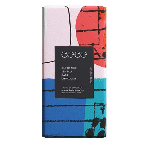 COCO Chocolatier - 'Isle of Skye Sea Salt' Dark Chocolate (80G).