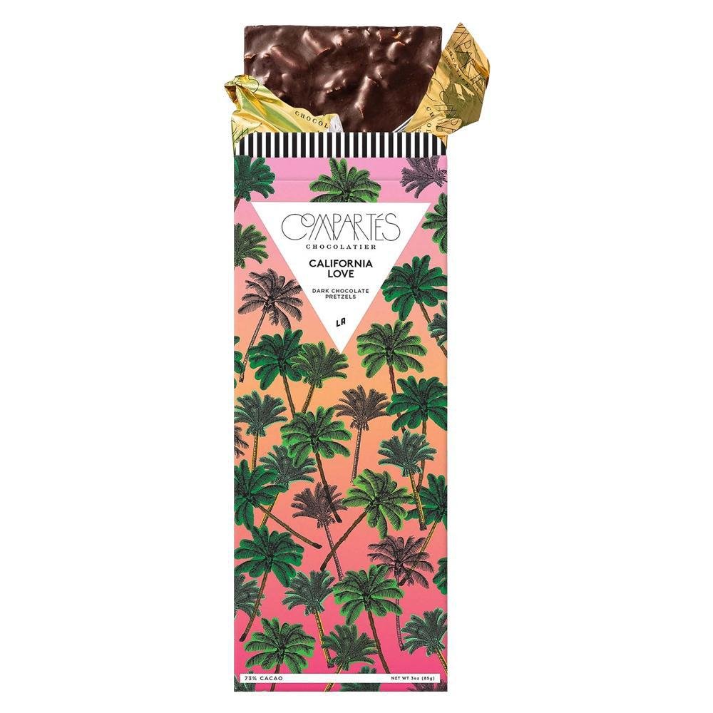 Compartes - 'California Love' Dark Chocolate w/ Pretzels (3OZ | 73%).