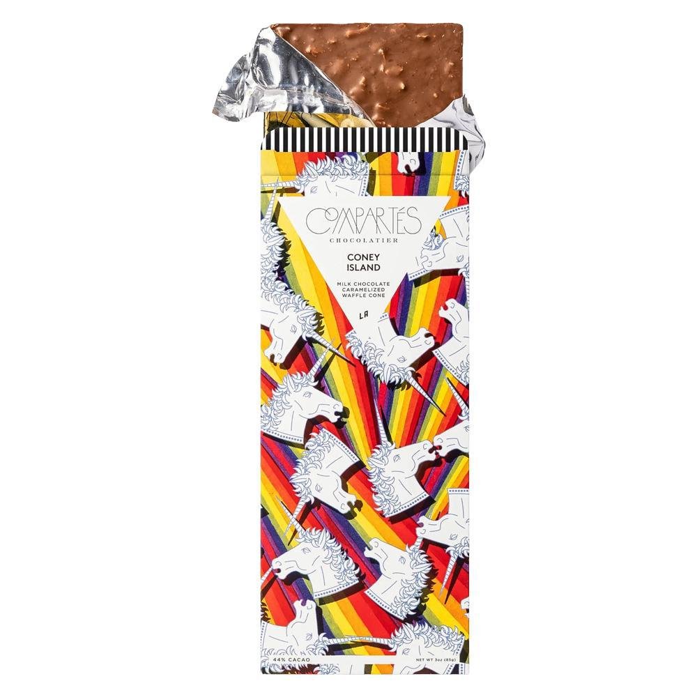 Compartes - 'Coney Island' Milk Chocolate w/ Caramelized Waffle Cone (3OZ | 44%)