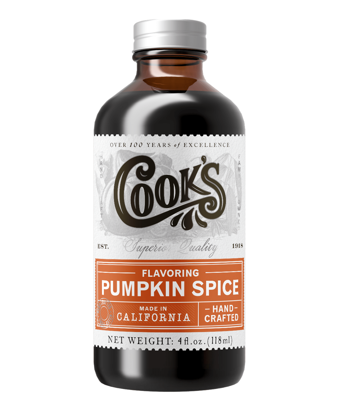 Cook's - 'Pumpkin Spice' Flavoring (4OZ).
