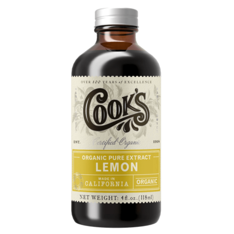 Cook's - Pure Lemon Extract (4OZ).