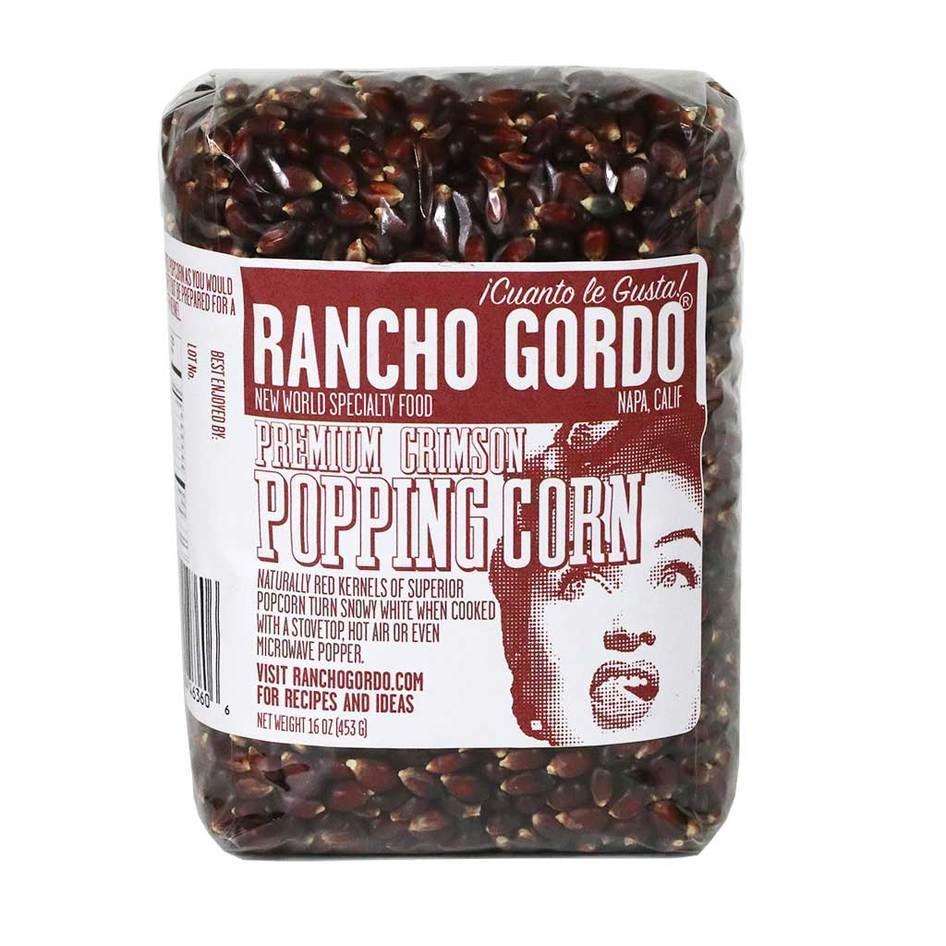 Rancho Gordo - Premium Crimson Popping Corn (16OZ).