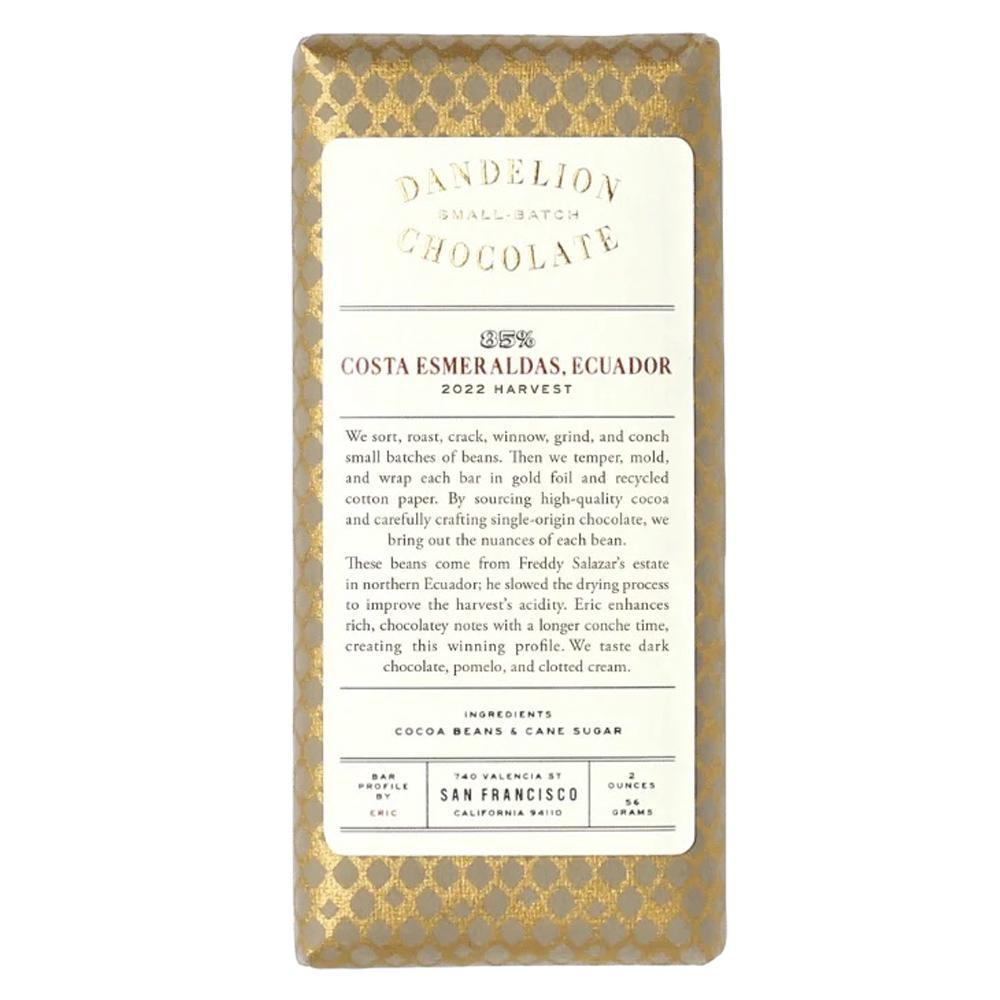 Dandelion Chocolate - Costa Esmeraldas, Ecuador (2OZ | 85%)