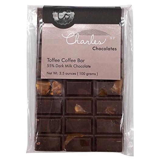 Charles Chocolates - 'Toffee Coffee' Bar (3.5OZ).