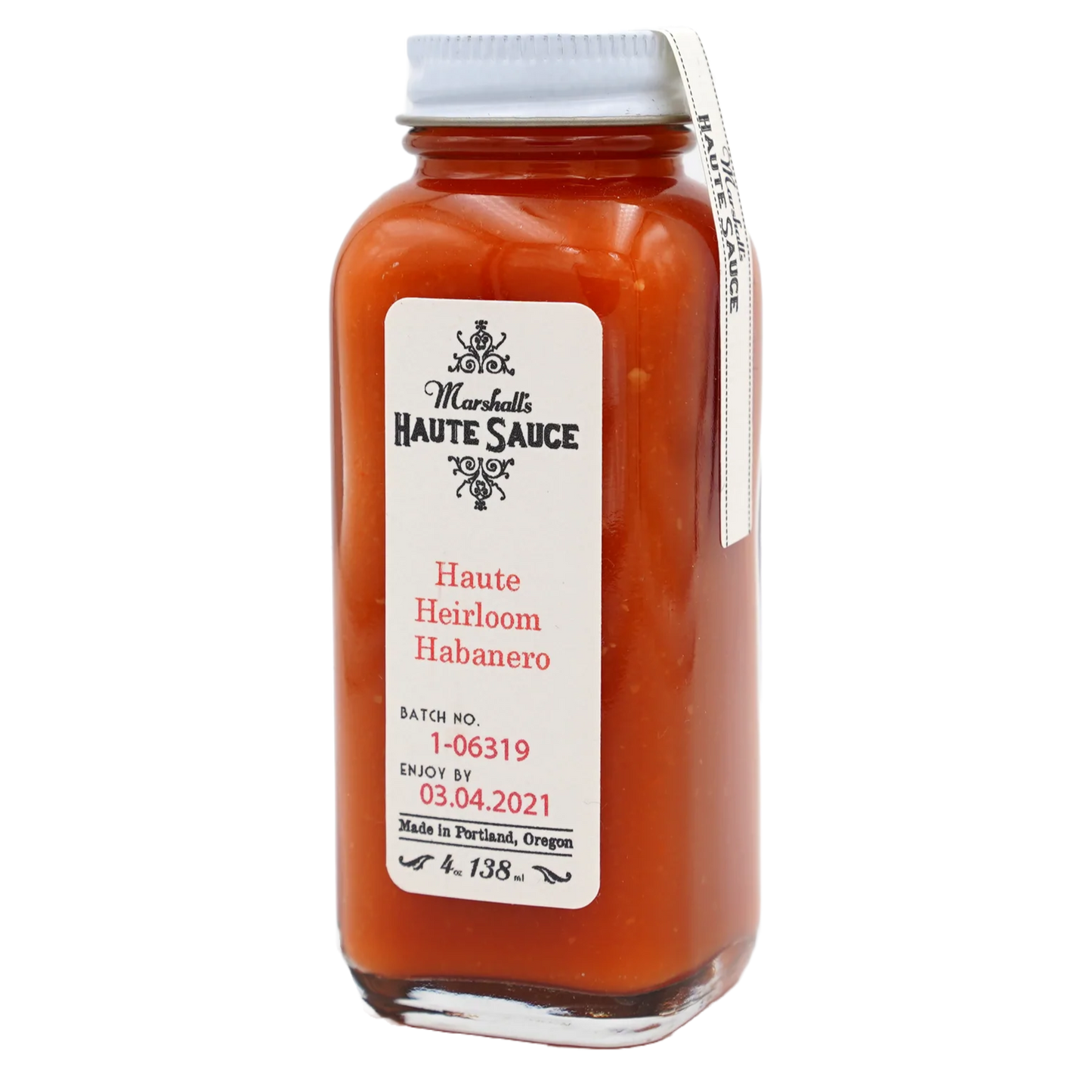Marshall's Haute Sauce - 'Haute Heirloom Habanero' Hot Sauce (4OZ)