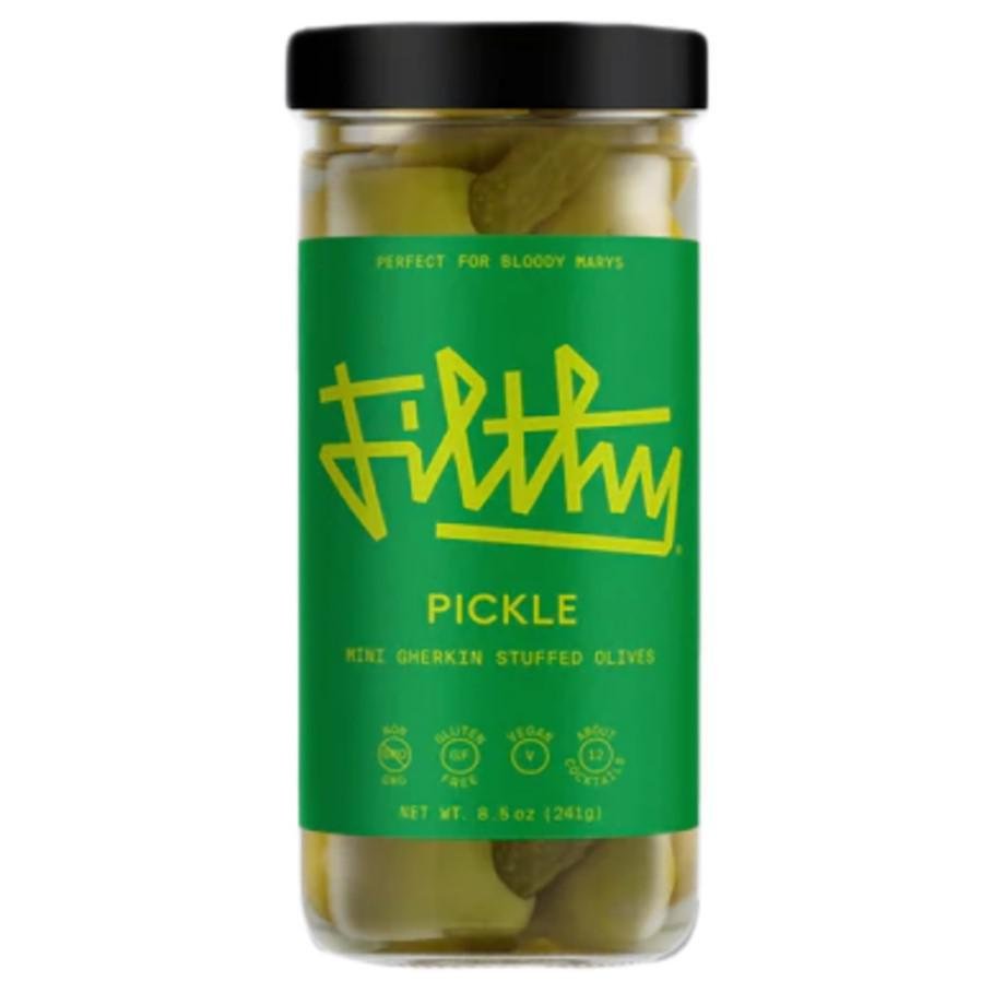 Filthy Foods - 'Pickle' Mini Gherkin Stuffed Olives (8.5OZ).