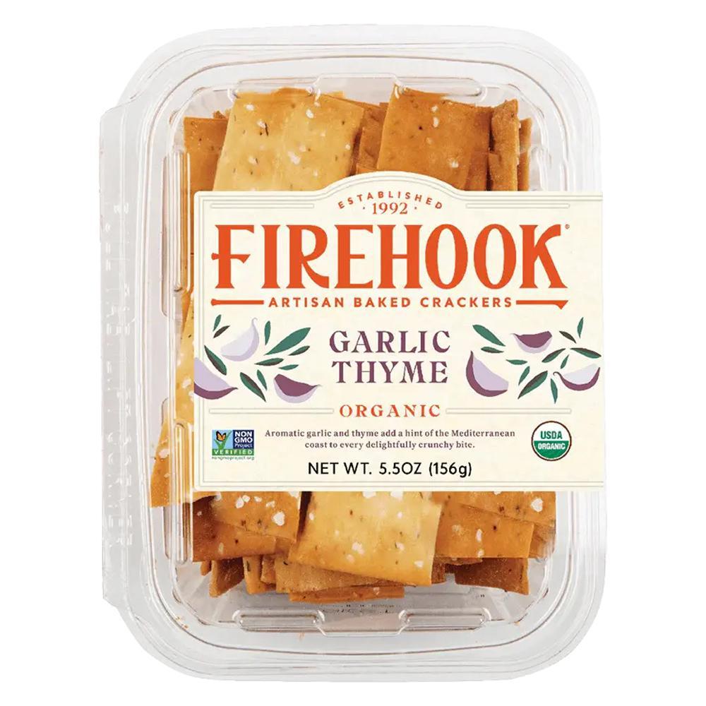 Firehook Crackers - 'Garlic & Thyme' Meditteranean Crackers (5.5OZ).