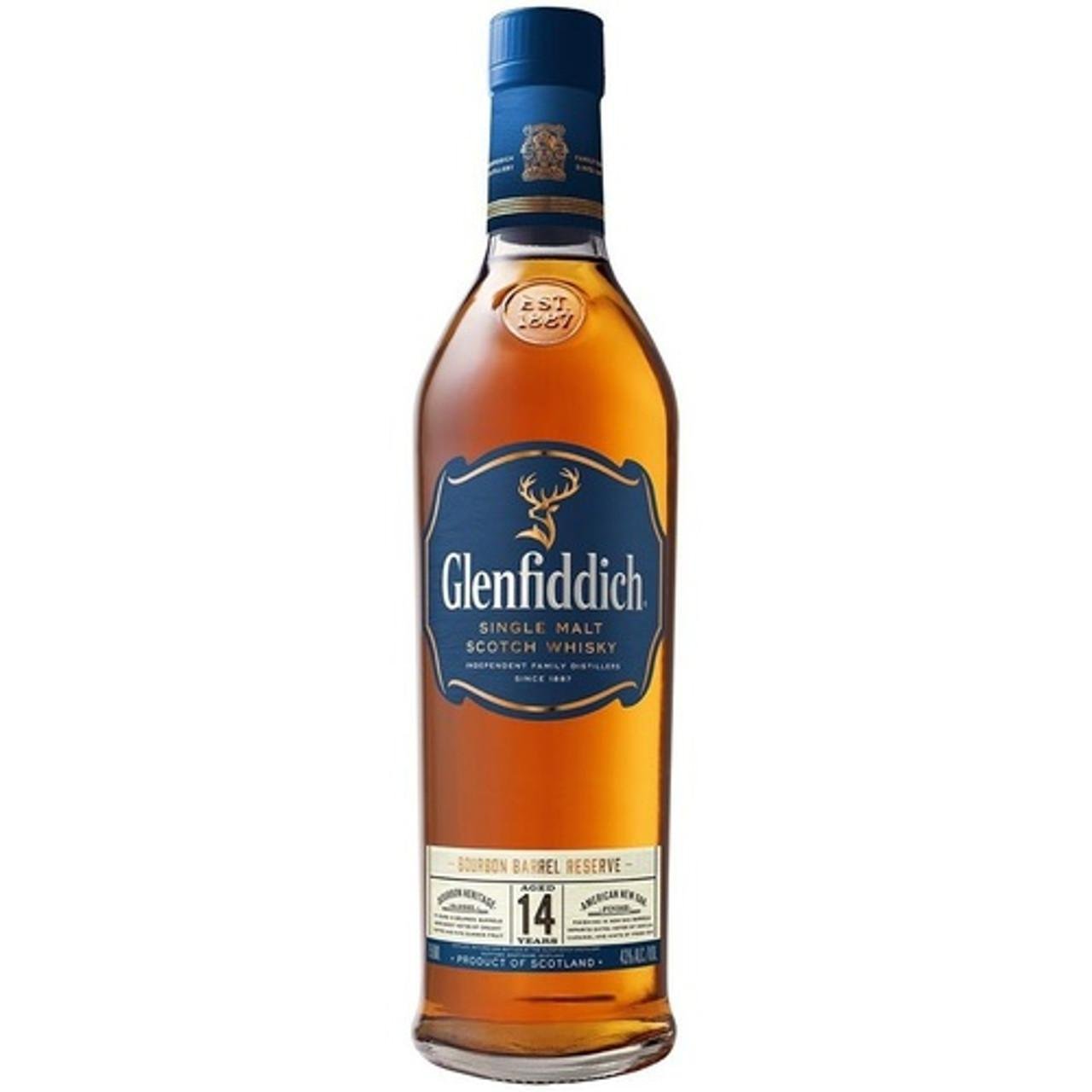 Glenfiddich Distillery - 'Bourbon Barrel Reserve' 14yr Speyside Single Malt Scotch (750ML)