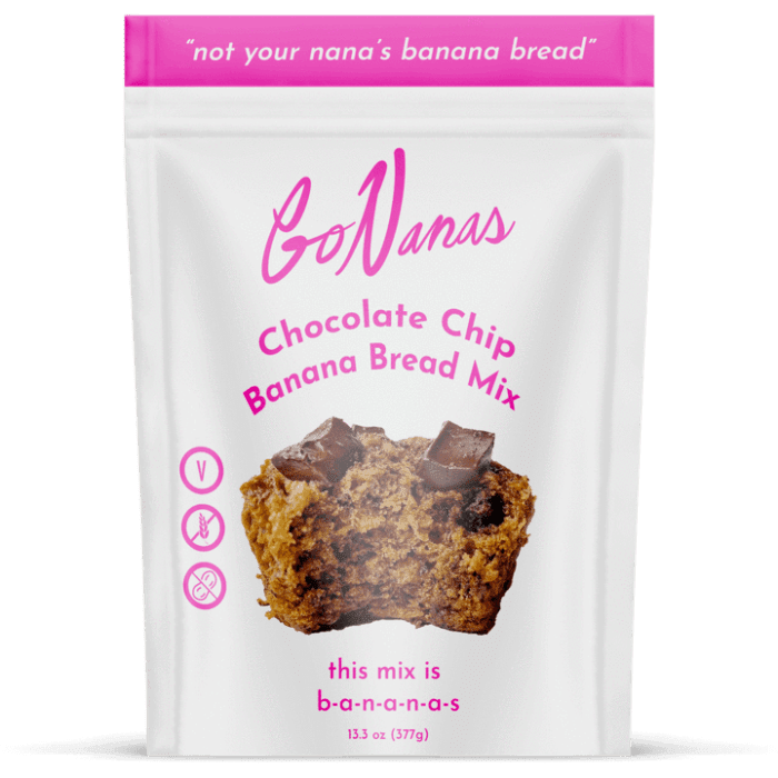 Go Nanas - Chocolate Chip Banana Bread Mix (377G) - The Epicurean