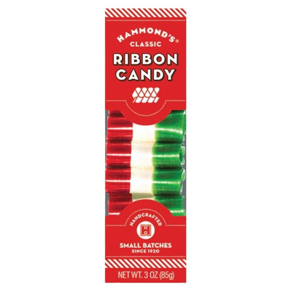 Hammond's Candies - 'Cherry' Ribbon Candy (3OZ).