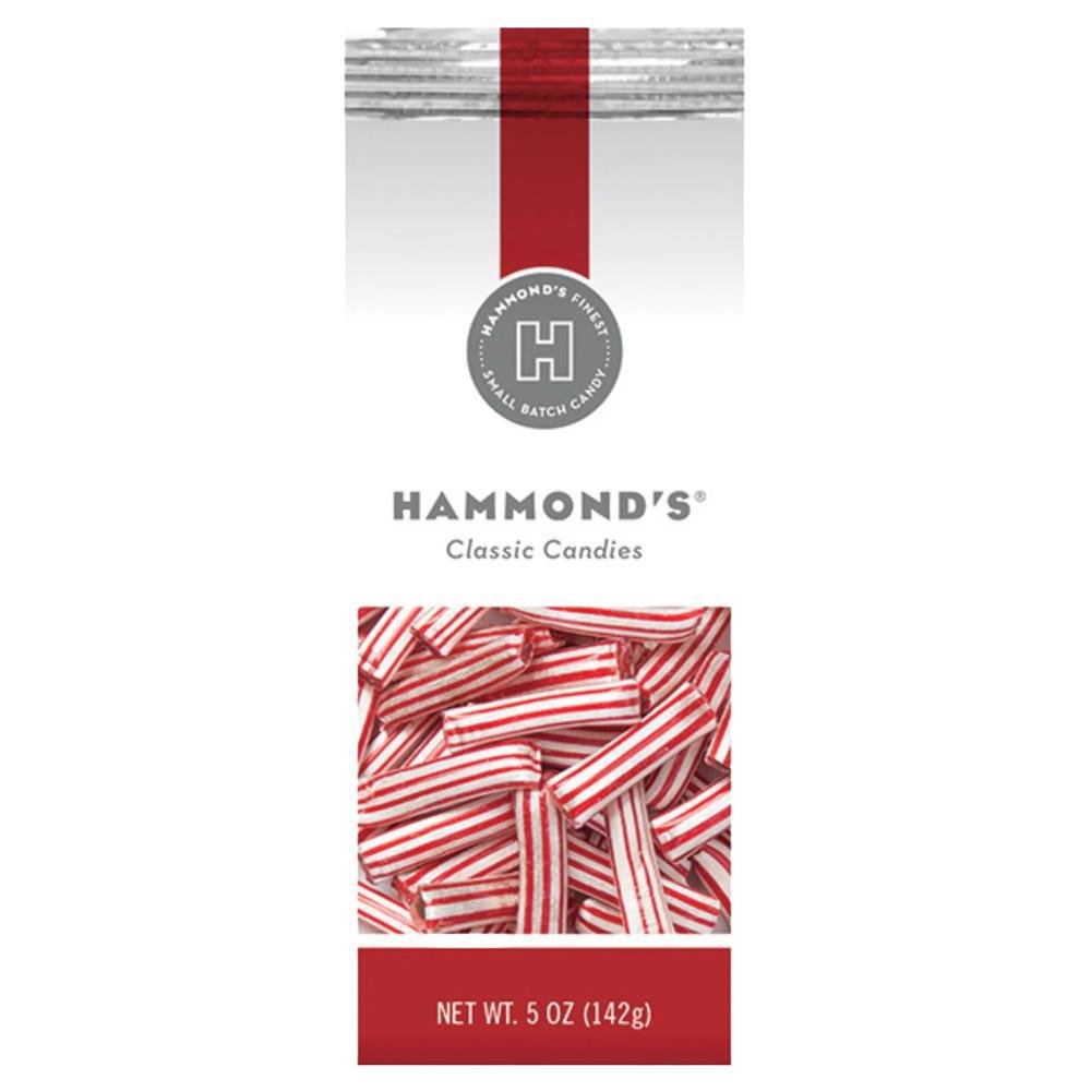 Hammond's Candies - Chocolate-Filled Peppermint Straws (5OZ).