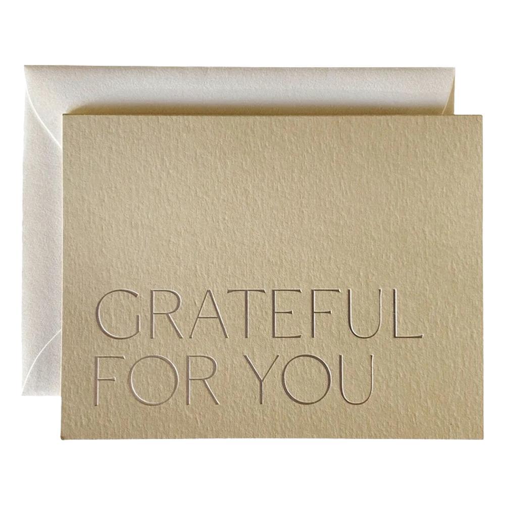 Jaymes Paper - 'Grateful For You' Card (1CT)