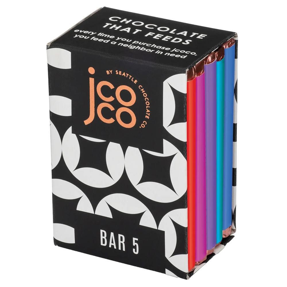 jcoco Chocolate - 'Dark Collection' Chocolate Bars (5x1OZ).