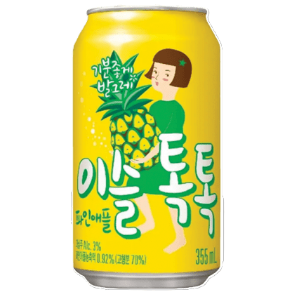 Jinro - 'TokTok' Pineapple Sparkling Soju (355ML)