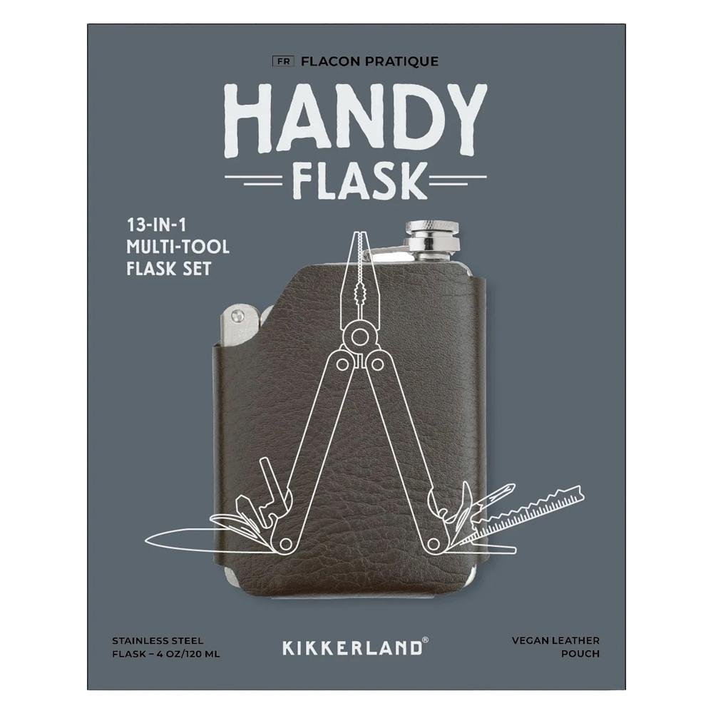 Kikkerland Design - 'Handy' 10 - In - 1 Tool Flask