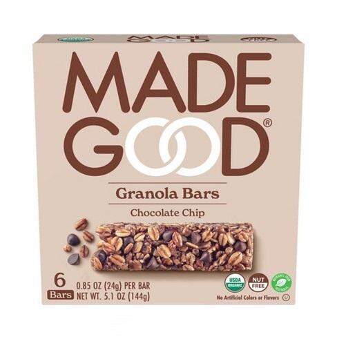 Made Good - Chocolate Chip Granola Bars (6CT).