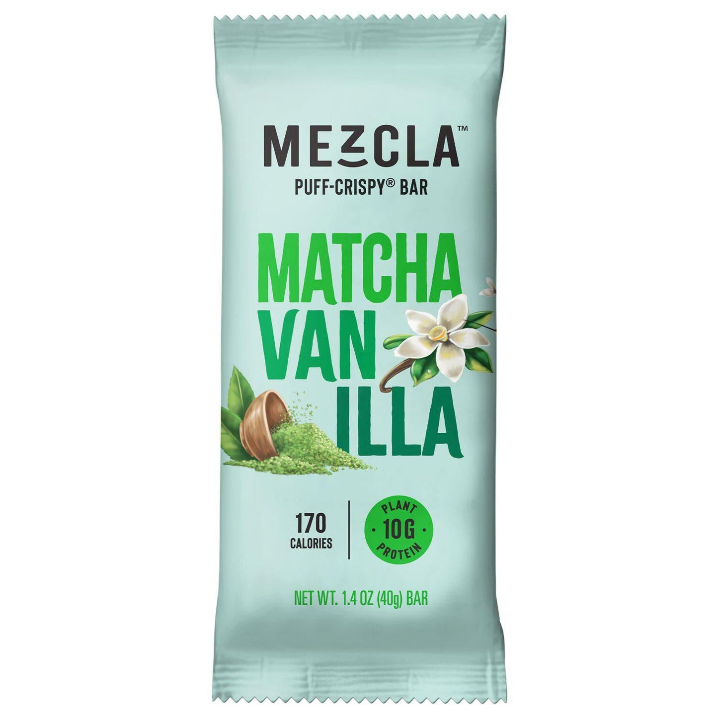 Mezcla - 'Matcha Vanilla' Plant-Based Protein Bar (40G).