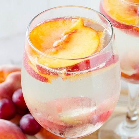 Peach & Tarragon White Wine Sangria