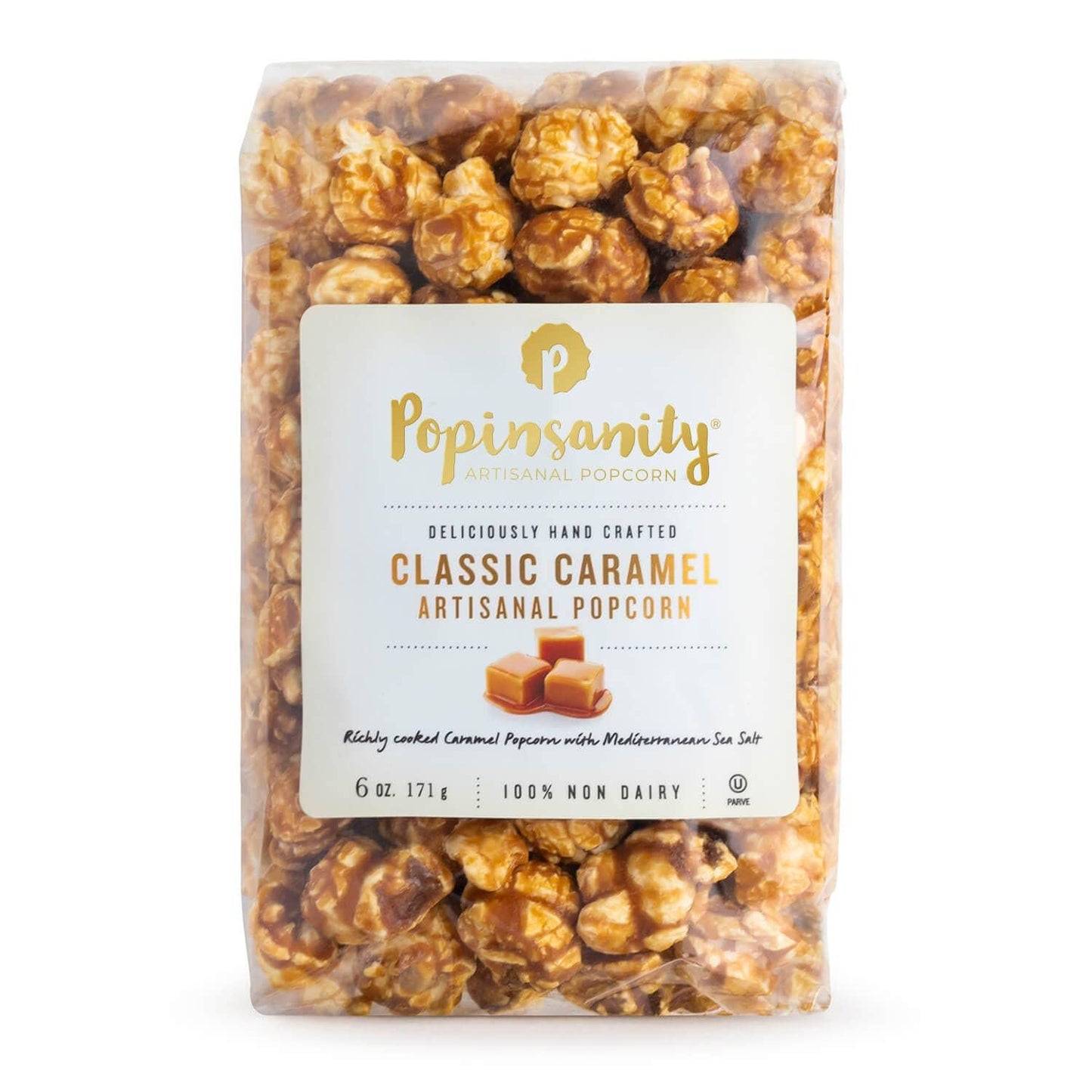 Popinsanity - 'Classic' Caramel Artisanal Popcorn (6OZ).