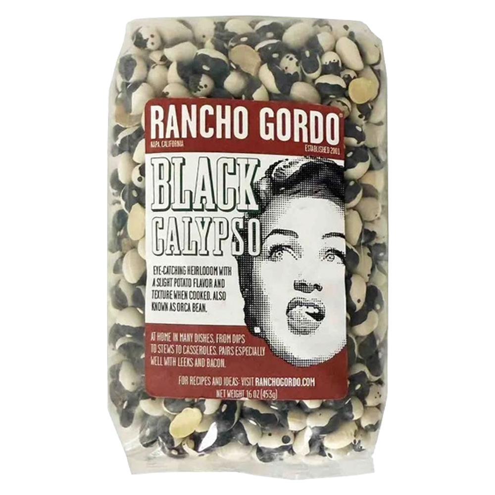Rancho Gordo - 'Black Calypso' Heirloom Beans (16OZ).